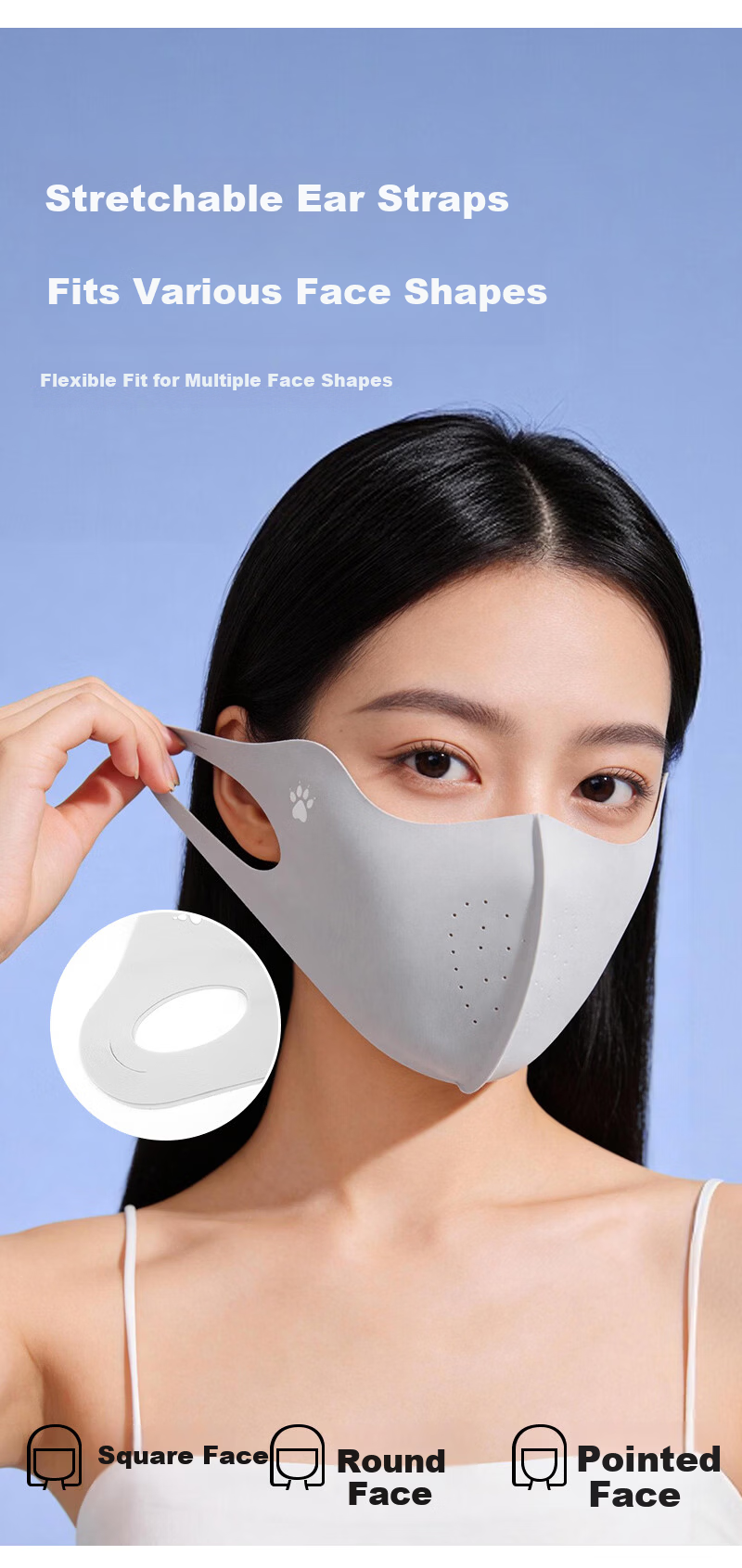 KELME Unisex Sun Protection Mask Cycling Ice Silk Face Cover UV Protection Outdoor Mountaineering Mask 10