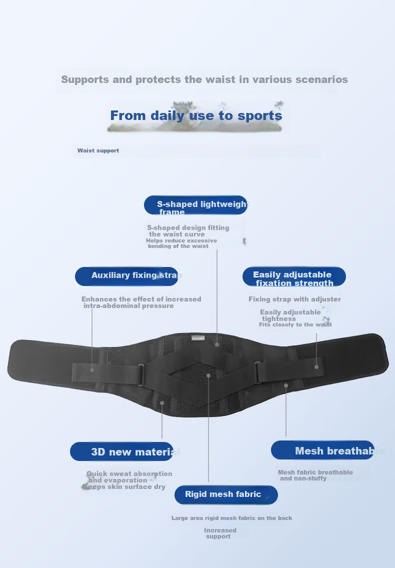 MEDIAID Japan Imported Lightweight Breathable Lumbar Support Belt for Disc Herniation, Unisex Back Pain Relief Waist Brace, Size M 5