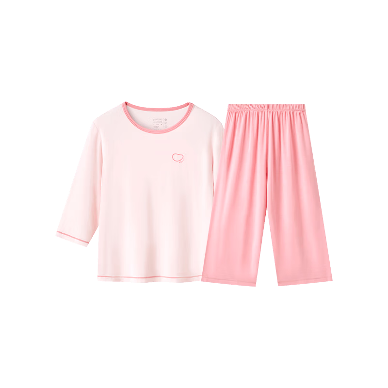 Xiaofanshupotatokids Children's Pajamas, Boys And Girls Home Wear Set, Spring And Summer Sweat-Wicking Breathable, for Older Childre