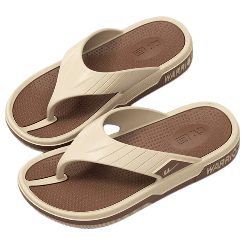 Warrior Men's Summer New Anti-Slip Durable Outdoor Flip Flops Beach Bathroom Sandals Size 41-42