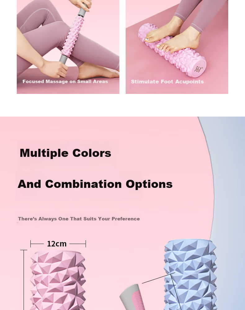 361° Durian Bionic Yoga Roller Stretching Massage Deep Muscle Relaxation Slimming Leg Back Massage Wheel 8
