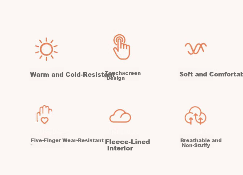 Warrior Winter Cycling Unisex Fleece Lined Warm Gloves Outdoor Windproof Cold Resistant Water-Repellent Touchscreen Driving Anti-Slip Gloves for Men 3
