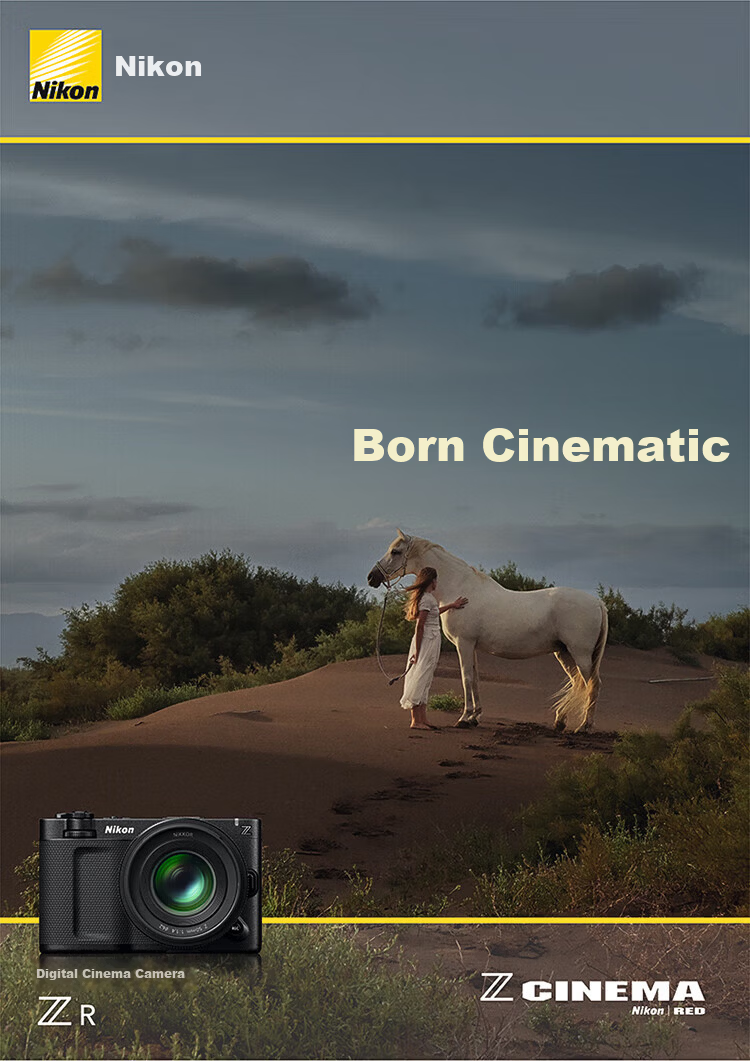 Nikon ZR Full-Frame Cinema Mirrorless Camera Nikon Cloud Creation 4K Digital Cinema Camera RED Professional Cinema Camera 3