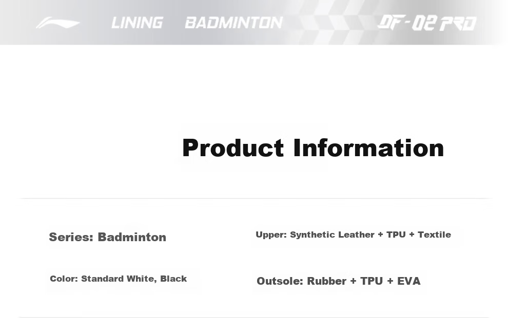 LI-NING Badminton Shoes Blade II PRO AYZV001-2 Standard White/Silver Size 43 6