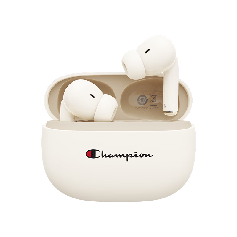 Champion True Wireless Bluetooth Earbuds In-Ear Headphones Music Sports Gaming Bluetooth 6.0 Compatible with Apple Xiaomi Phones Trendy Series CH06 Black