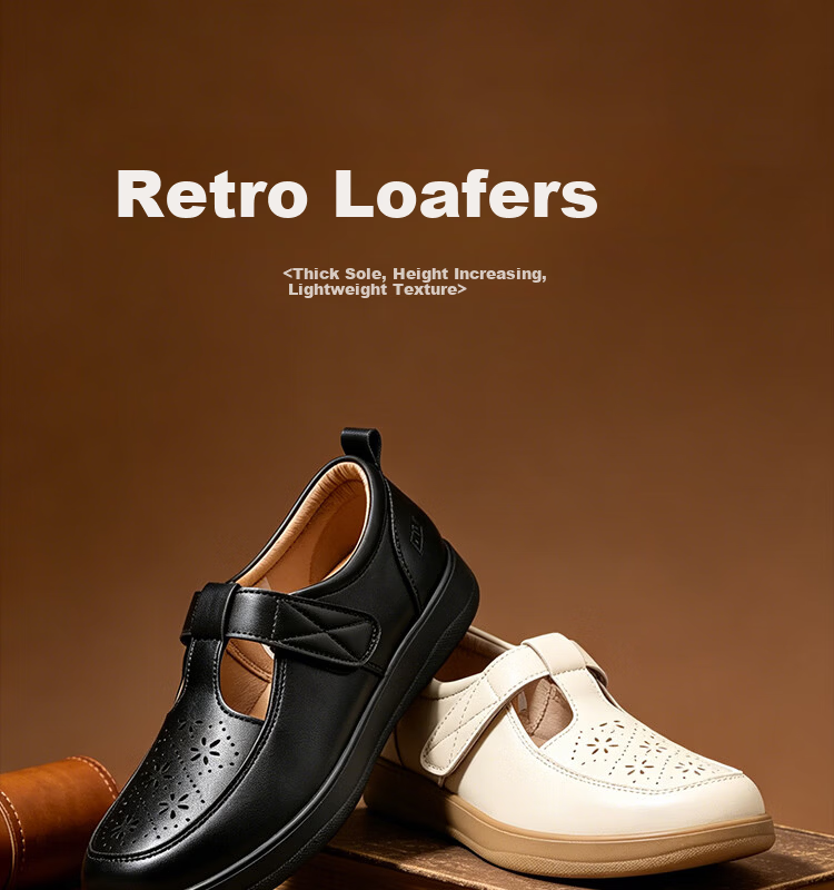 Warrior Women's Breathable Casual Leather Shoes Soft Sole Middle-aged and Elderly Mom Shoes WSL(WZ)-1783 Black Size 37 1