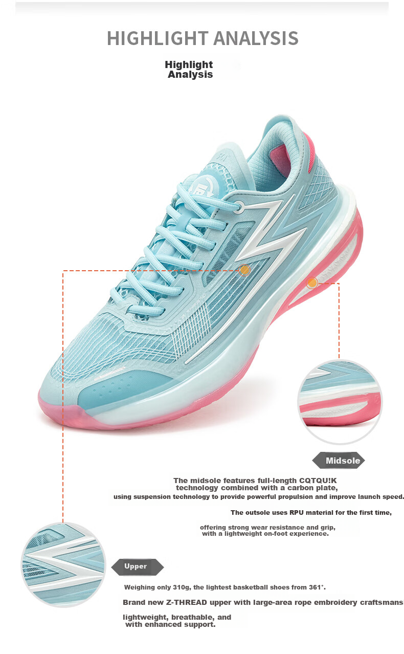 361° Basketball Shoes Men Joker 1 GT Jokic Youth Lightweight Sports Shoes Men 672511123-5 72
