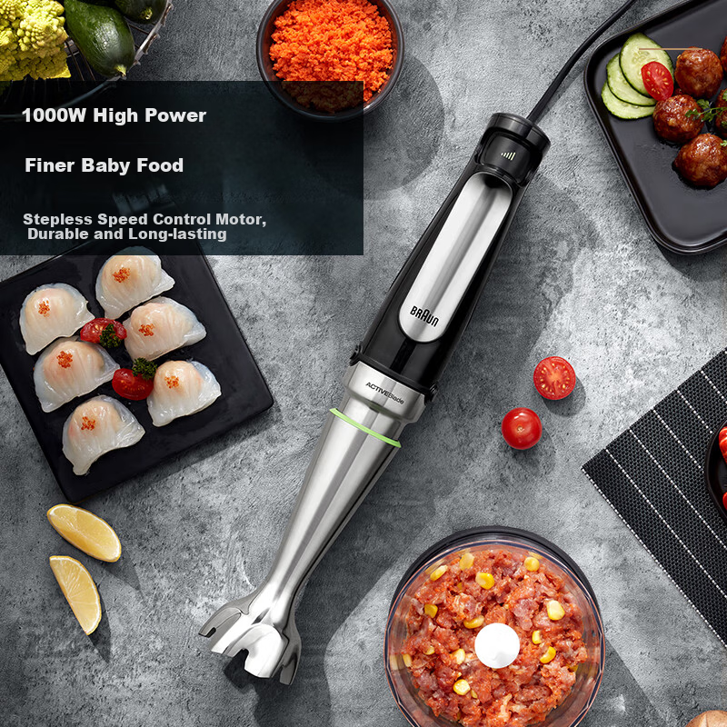 BRAUN Baby Food Processor MQ7035X Multifunctional Handheld Baby Food Maker for Home Use