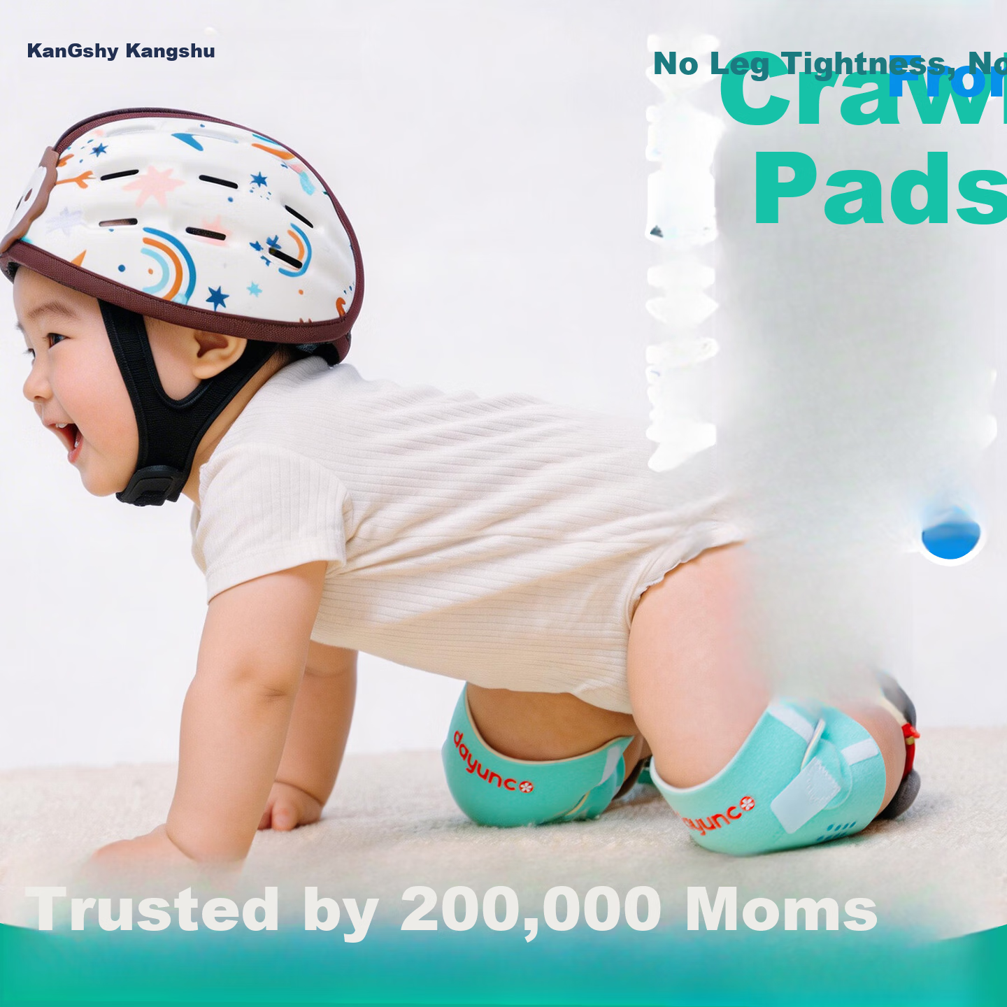 Kangshu Baby Crawling Knee Pads Children's Protective Knee Covers Toddler Walking Fall Prevention Infant Knee Leg Guards Full Set