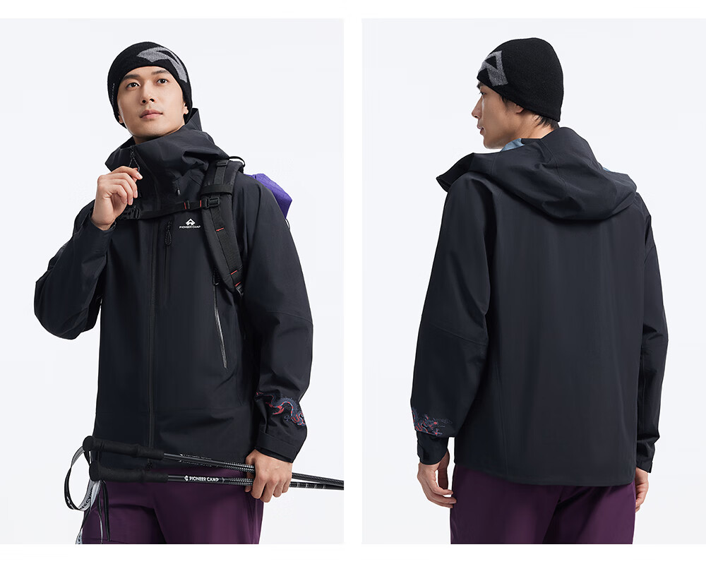 Toread Jin Yi Wei Three-Pocket Men's Softshell Jacket Summer Casual Outdoor Windproof Waterproof Hiking Mountaineering Coat 38