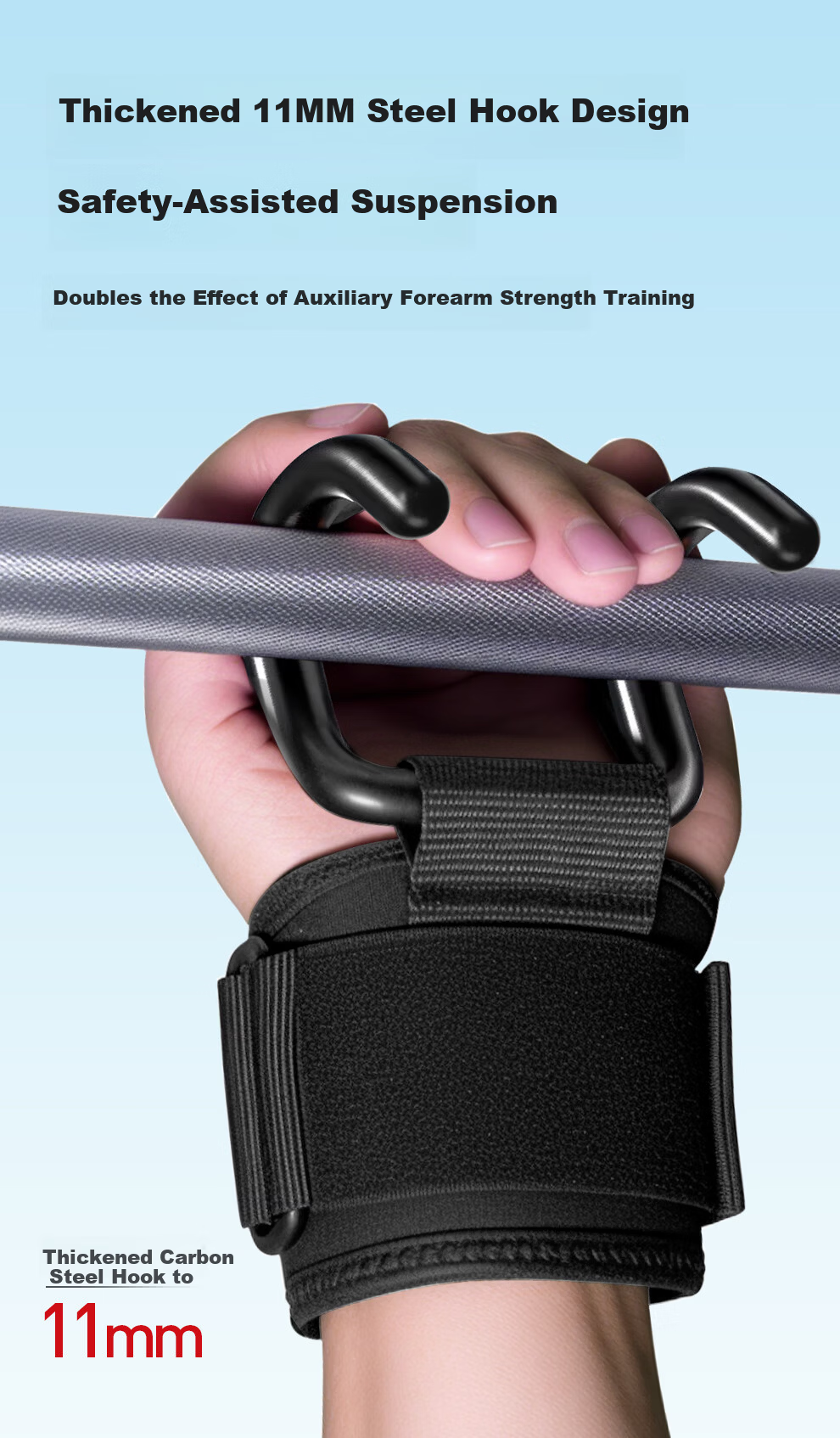 PROIRON Pull-Up Assistance Hook Strap Traction Hanging Stretching Training Aid 4