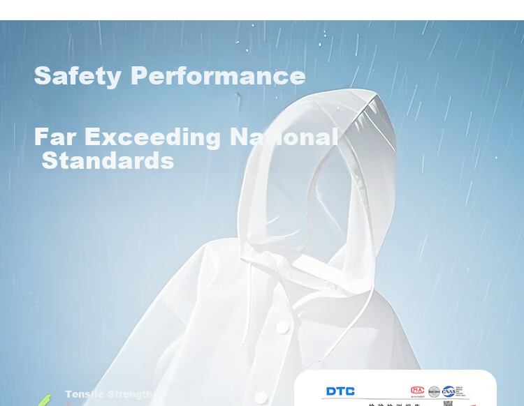 Yucheng Thickened Portable Long Full-Body Raincoat Anti-Storm Disposable Adult Outdoor Hiking Poncho 17