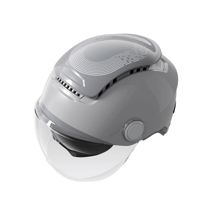 Two Little Bees 3C Certified Electric Vehicle Helmet Motorcycle Four-Season Universal Half Helmet Sun Protection Anti-Fog Dual Lens Zero-Pressure Sunroof Unisex Electric Scooter Helmet TK47