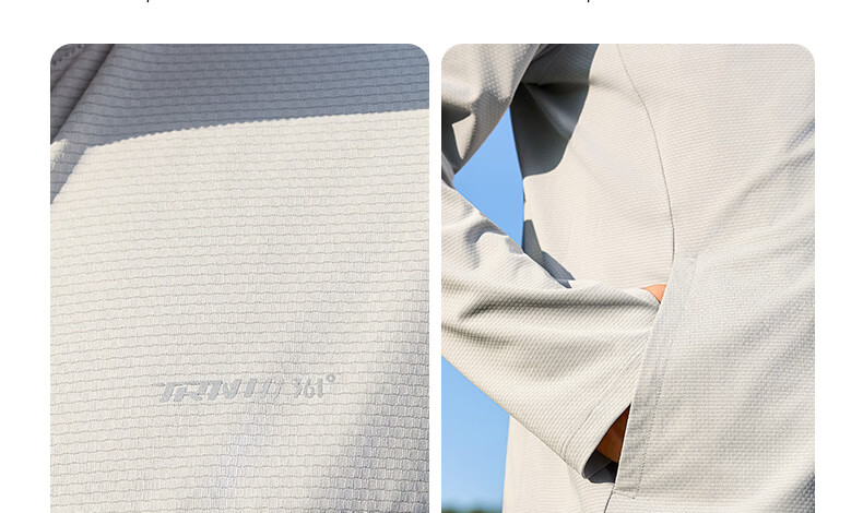 361° Men's New Sports Breathable UV Protection UPF100+ Jacket Summer 652624604D-6 97