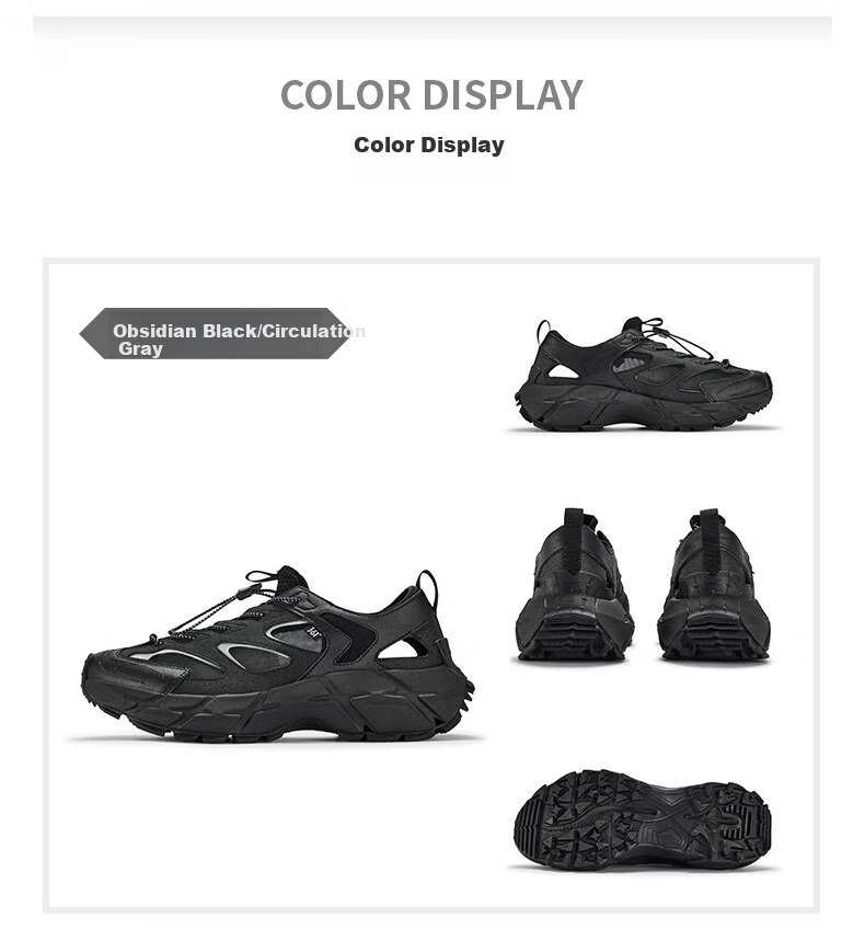 361° Men's Summer Sports Sandals Outdoor Beach Casual Soft Sole Water Hiking Shoes 672626766-3 41