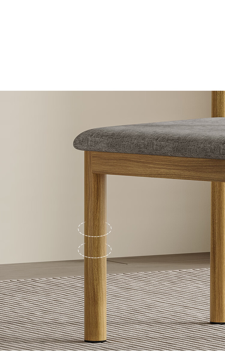 Yupin Dining Table and Chair Small Apartment Dining Table Imitation Wood Rental Apartment Restaurant Iron Bullhorn Dining Chair CY166 Natural Wood Color Single Piece 7