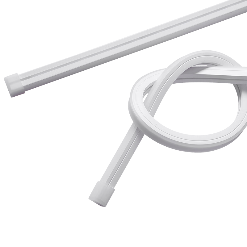NVC LED Silicone Soft Light Strip 24V Low Voltage Waterproof Embedded 5m Pack - 12x12mm Front Emitting Warm White 4000K