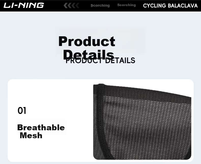 Li-Ning Sun Protection Head Cover Face Mask Unisex Cycling Summer Ice Silk Neck Gaiter Full Face Windproof Dustproof Riding Mountaineering Fishing Gear 19