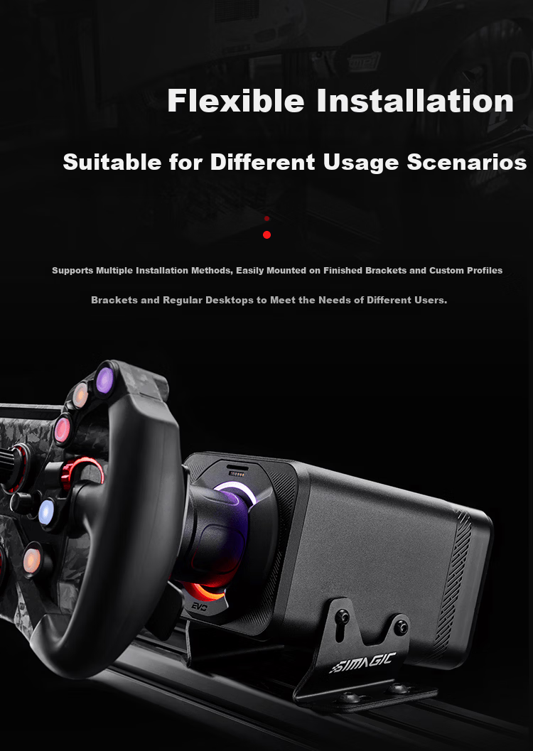 SIMAGIC Alpha EVO Sport Servo Direct Drive Base 9Nm Forrza Motorsport F1 Racing Simulator Steering Wheel Base Simulation Game 12