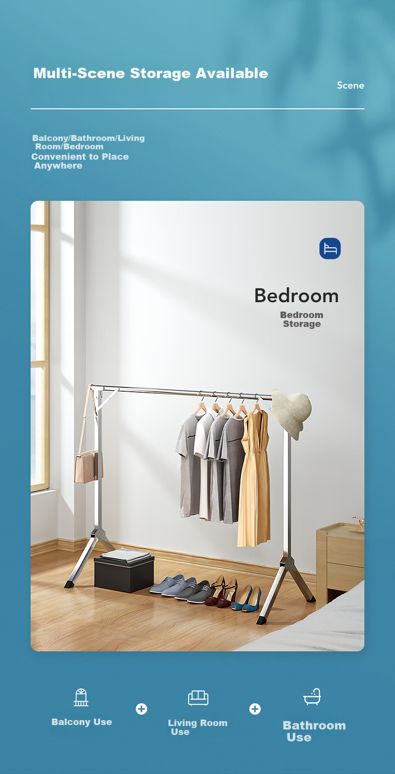 LYNN Floor-Standing Children's Multifunctional Drying Rack Towel Rack Newborn Baby Diaper Clothes Dryer Three-Layer 11