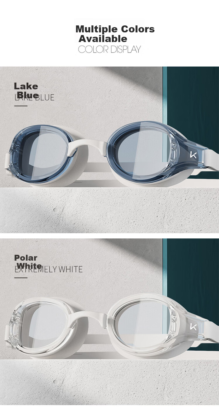 Keep Swimming Goggles Unisex HD Waterproof Anti-Fog Prescription Professional Swim Glasses Lively Black 300 7