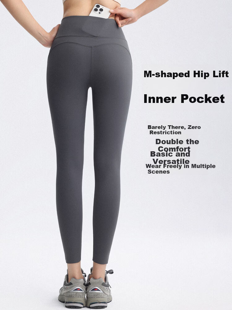 DRUR Women's Outdoor Slim Fit High Waist Butt Lift Shark Skin Quick-Dry Training Yoga Cycling Leggings 11