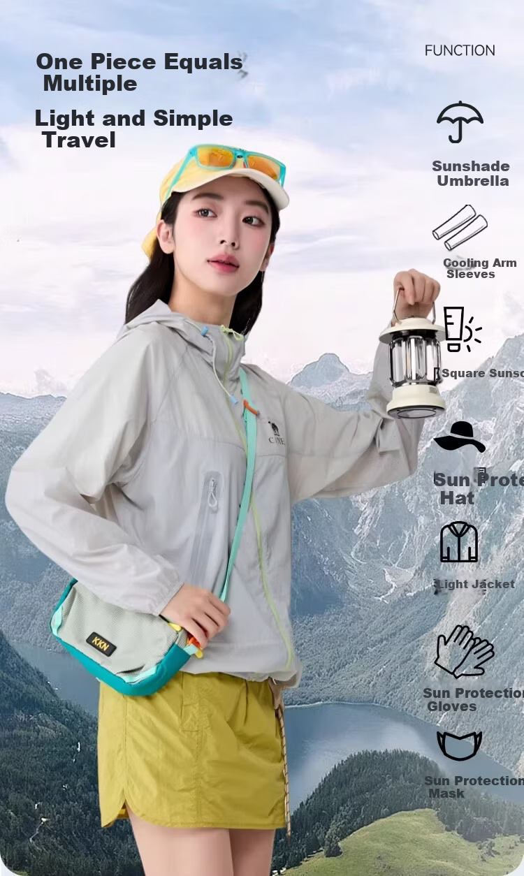 CAMEL 【Muguang ICON】Outdoor Sun Protection Jacket Women 2026 Spring Summer Cooling Breathable Moisture-Permeable Durable Jacket Men O006 5