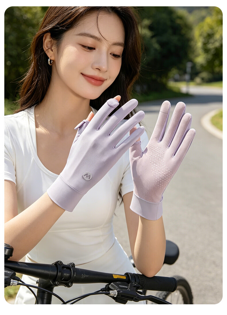 Cartelo Crocodile Women's Sunscreen Gloves Summer UV Protection Outdoor Cycling Driving Sunshade Non-slip Thin Breathable Touchscreen Gloves for Women 24