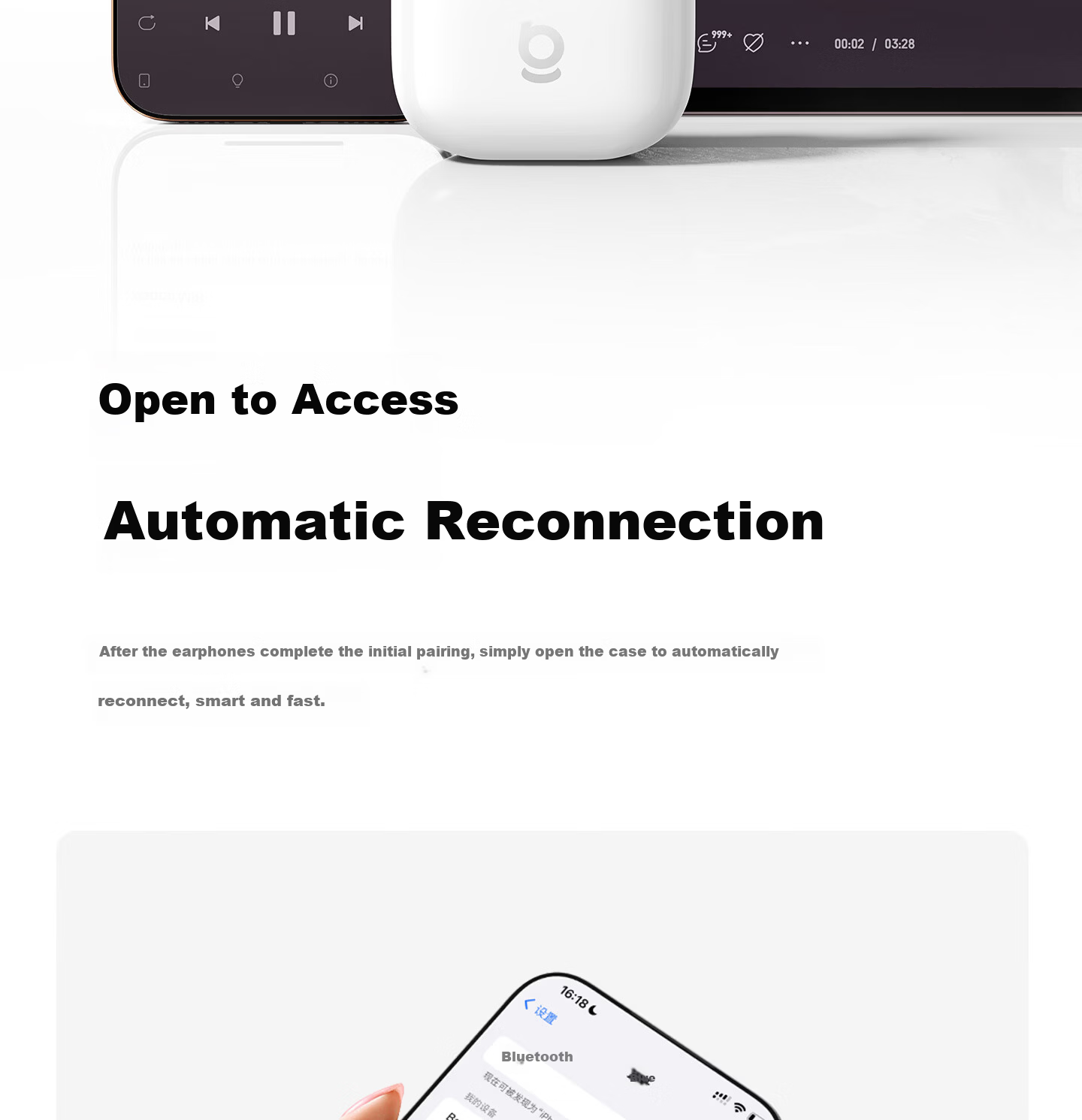 Baseus TWS1 Semi In-Ear True Wireless Earbuds Comfortable Bluetooth Earphones Low Latency for Apple Huawei Vivo Honor Phones 25