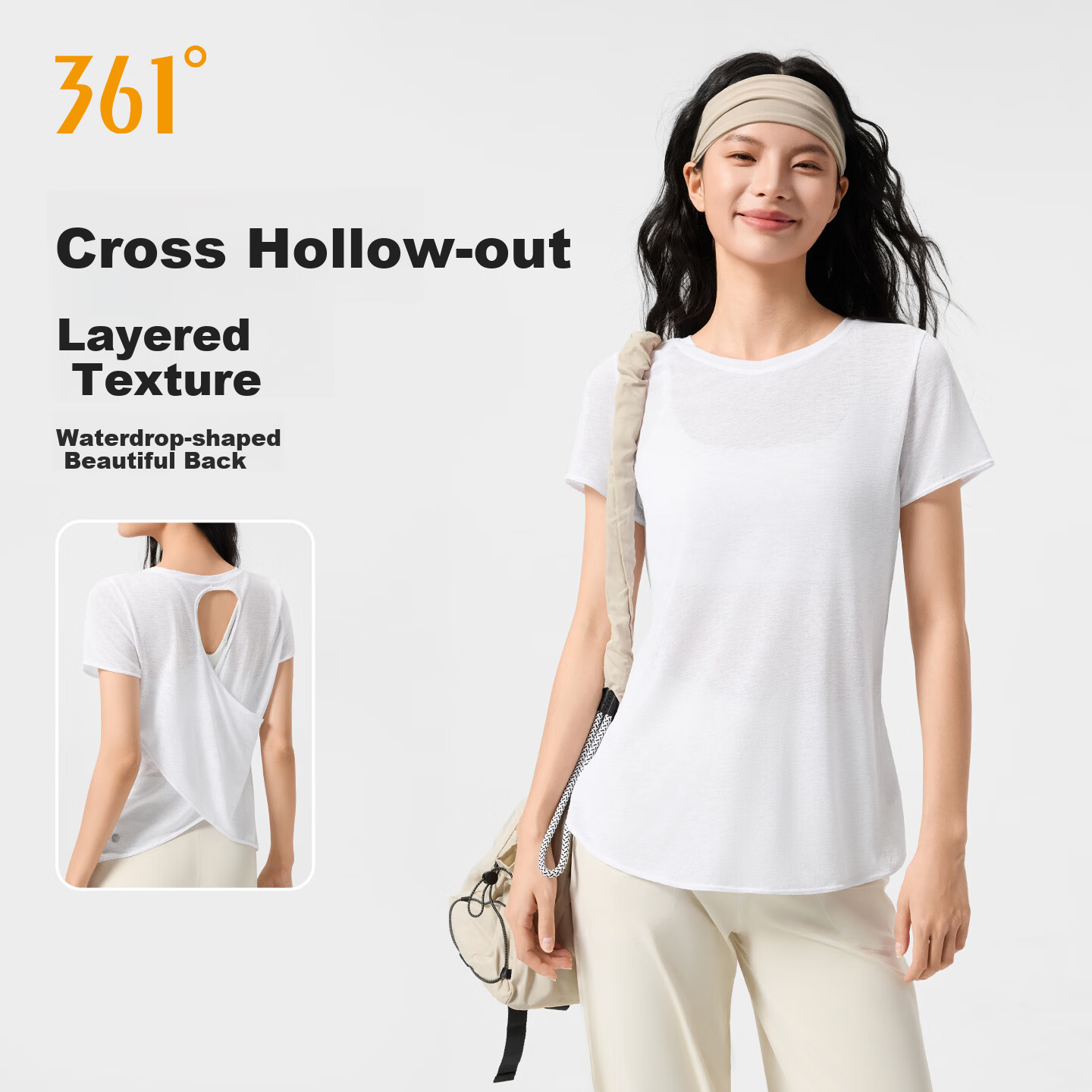 361° Loose Fit Lightweight Yoga Short Sleeve Breathable Quick-Dry Sports Top Slimming Pilates T-Shirt
