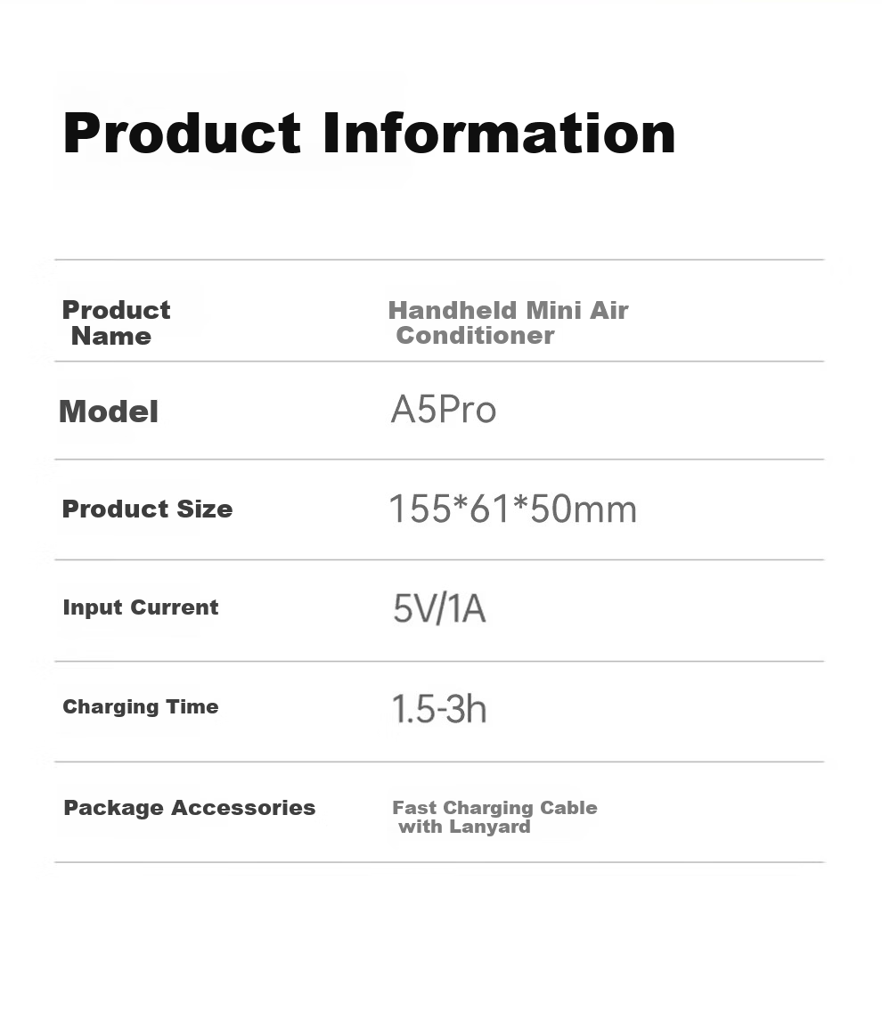 YOUMKR 199-Level Cooling Handheld Desktop Semiconductor Cooling Fan Long Battery Life Portable USB Small Fan High Airflow Rechargeable Cooling Device for Dorm Students 15