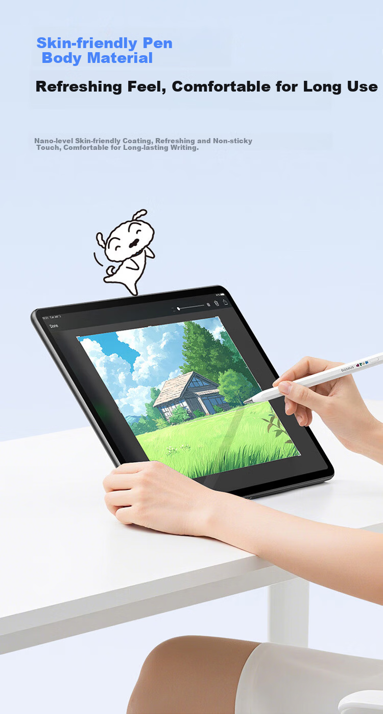 Baseus Crayon Shin-chan Edition Compatible with Huawei Stylus Xiaomi Touch Pen Tablet Touchscreen Pen M-Pencil 3rd Gen Capacitive Pen Universal for Redmi MatePad 11.5S 12