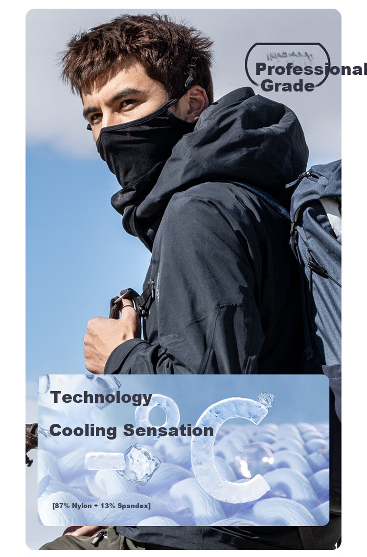 SupFire Tactical Sun Protection Face Mask Ear-Hook Headscarf Neck Gaiter for Men Windproof Dustproof Breathable Cycling Outdoor Face Cover 3