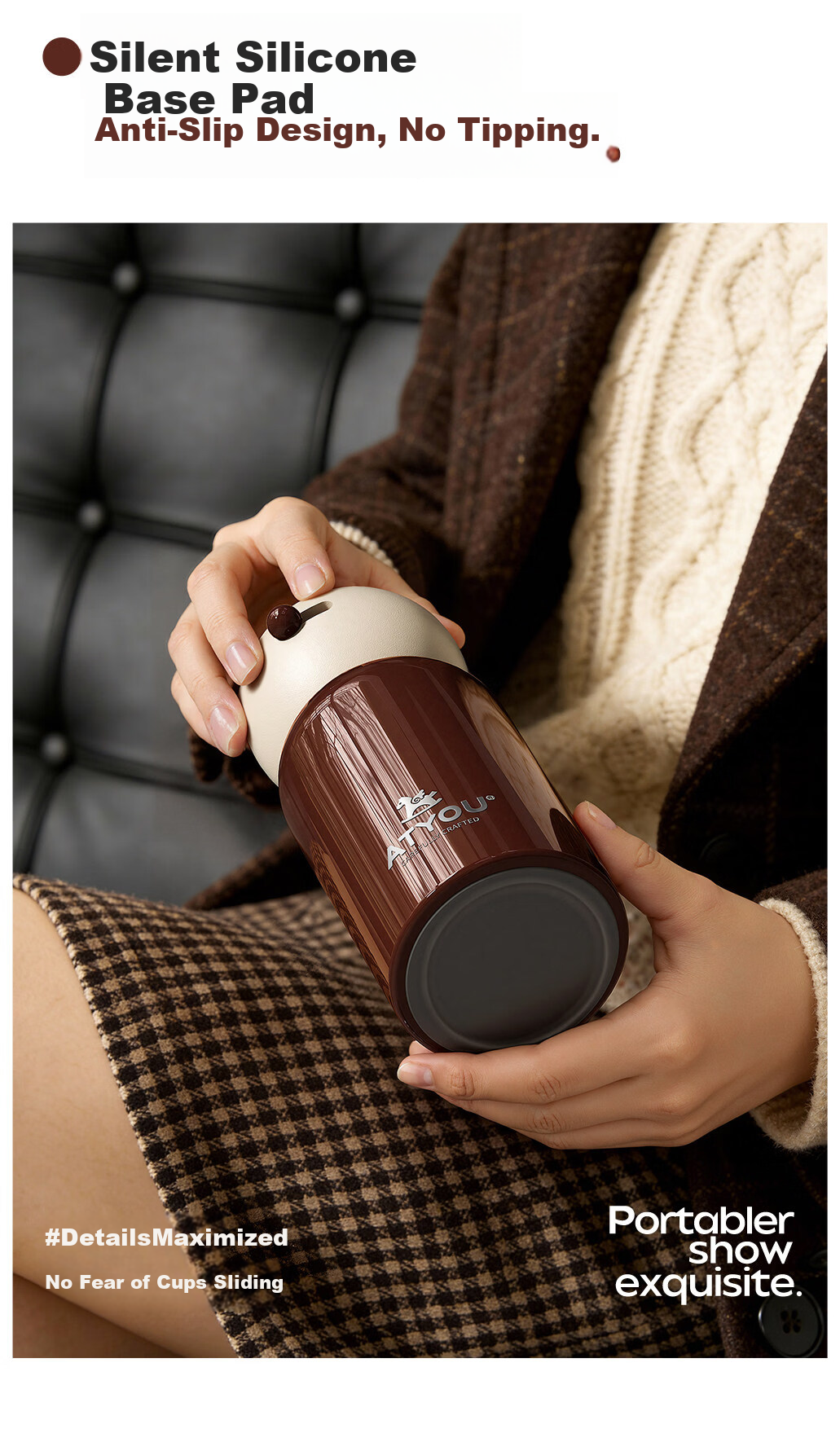 ATYOU Mini Insulated Coffee Cup for Women High-Value Small Portable Pocket Water Bottle Gift 26 New Model 14