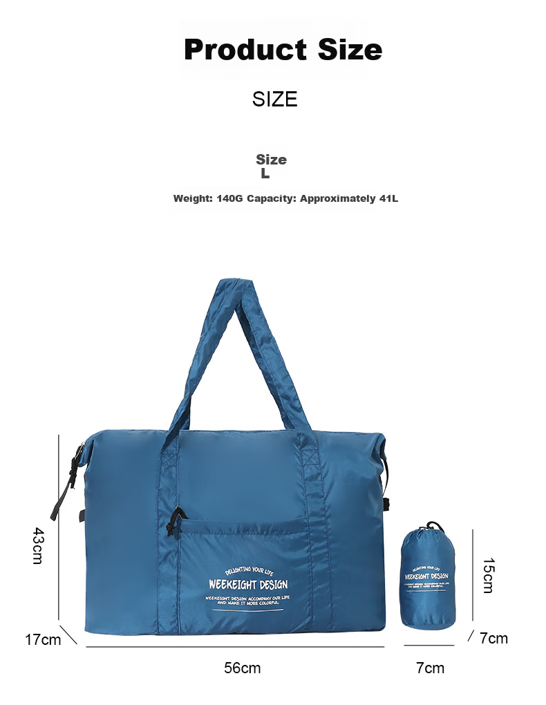 Bona Cloud Lightweight Foldable Travel Bag Skin Case Business Trip Luggage Storage Waterproof Cover with Trolley Sleeve 7