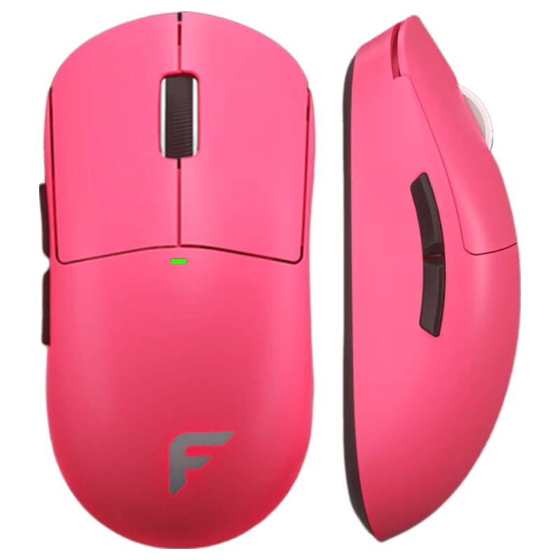Founder Tri-Mode Gaming Mouse Wired/2.4G/Bluetooth 60G Ultra-Lightweight Feel Small to Medium Hand S205 Esports Chip All-Purpose Gaming Office Mouse G980 Rose Red