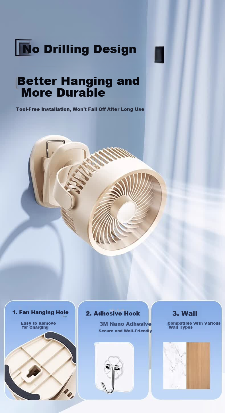 Kumeng Desktop Mini Turbo USB Air Circulation Fan for Dormitory, Student Desk, Office, and Home Use 29