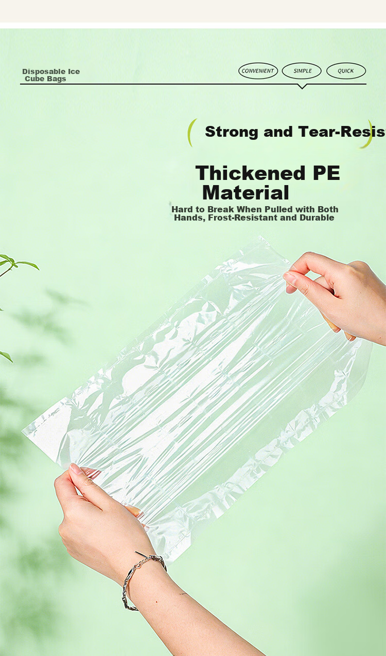 Extreme Space Ice Cube Bags Disposable Ice Bag Self-Sealing Ice Making Tool 60 Pieces with Funnel 5