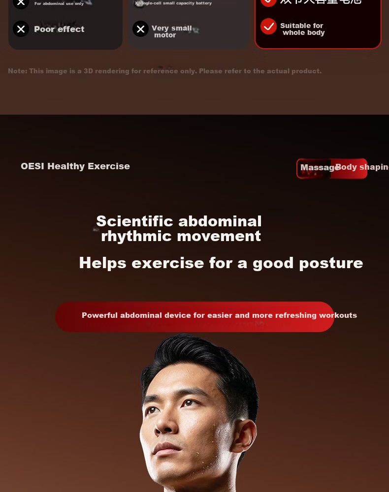 OES Fascia Ring Fat Burning Machine Lazy Weight Loss Slimming Belly Massage Waist Belt Home Fitness Device Abdominal Vibration Massager 3