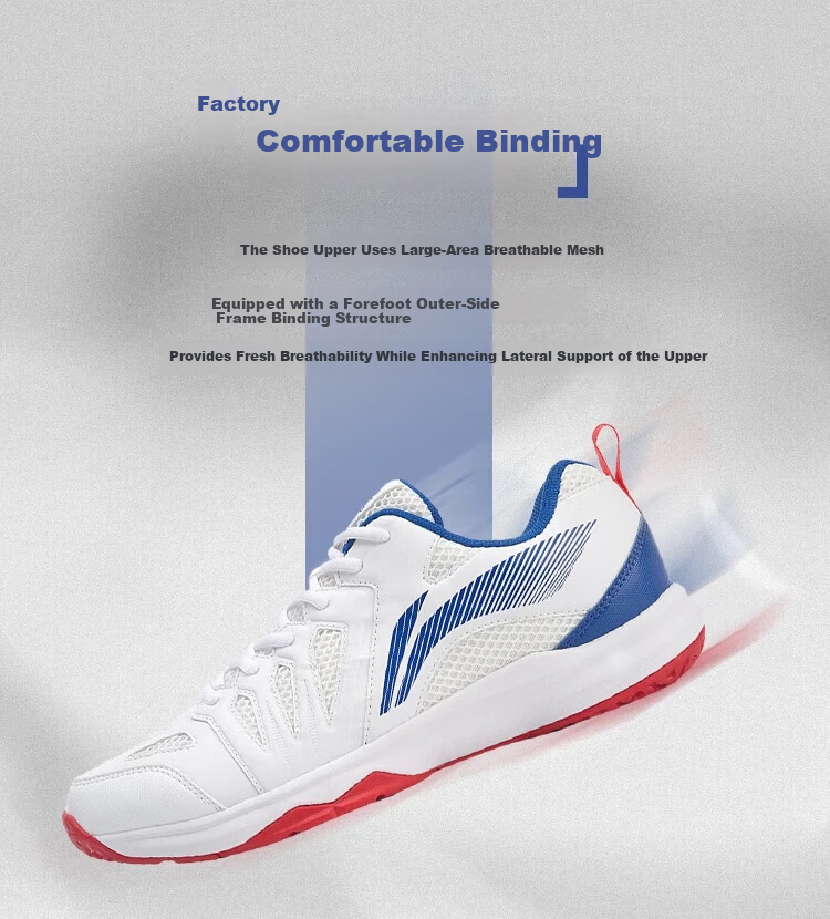 LI-NING Men's Badminton Shoes New Durable Training Shoes All-Round Lightweight Breathable Sports Shoes 3