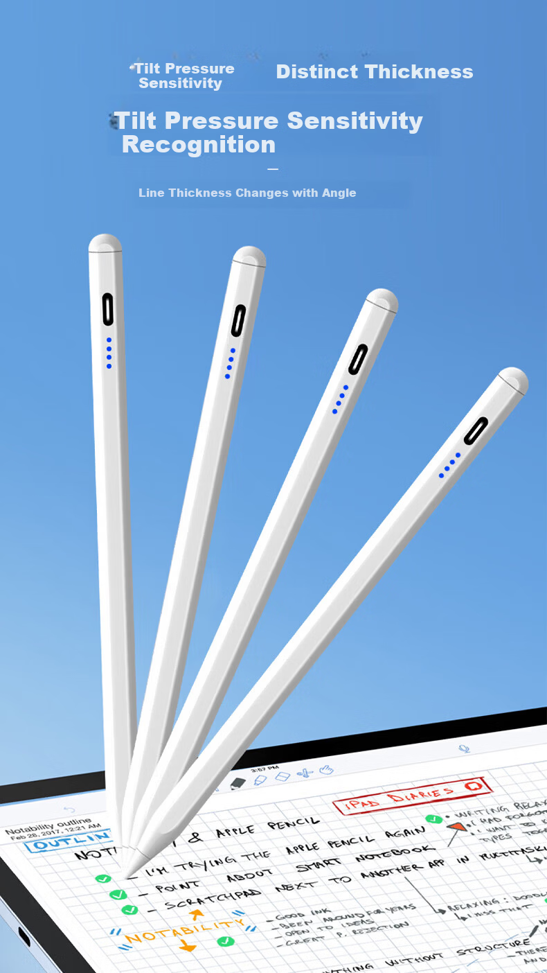 RYMANTU Capacitive Stylus Touchscreen Pen Writing Pen Tablet Pen Magnetic [Compatible with Smartphones And Tablets] Suitable for 2026 IPad Huawei Apple Xiaomi Android Honor Pencil 12