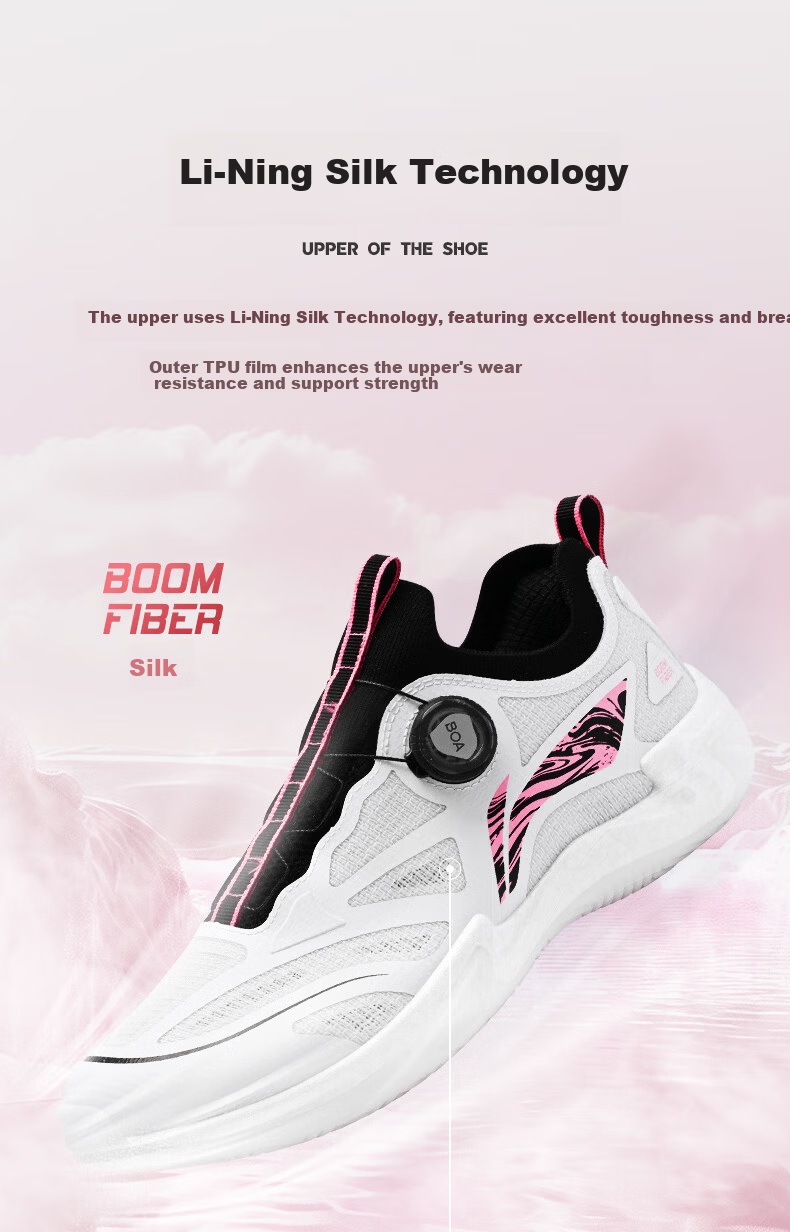 LI-NING Professional Table Tennis Shoes MAGE 2.0 PRO Full Sole BOA Dial Wide Fit Carbon Plate Fluorescent Pink 40 10