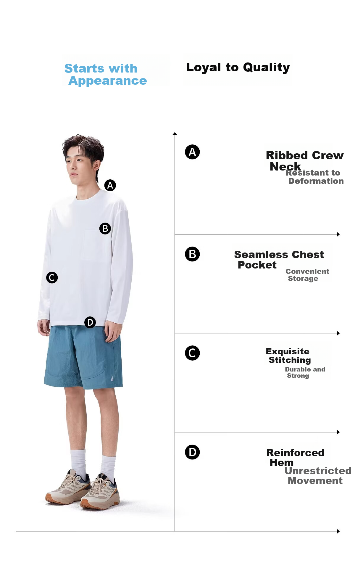 CAMEL [Three-Proof Stain-Resistant] Men's Outdoor Casual Long Sleeve Water-Repellent, Oil-Resistant, Stretch Breathable Cotton T-Shirt N031 6