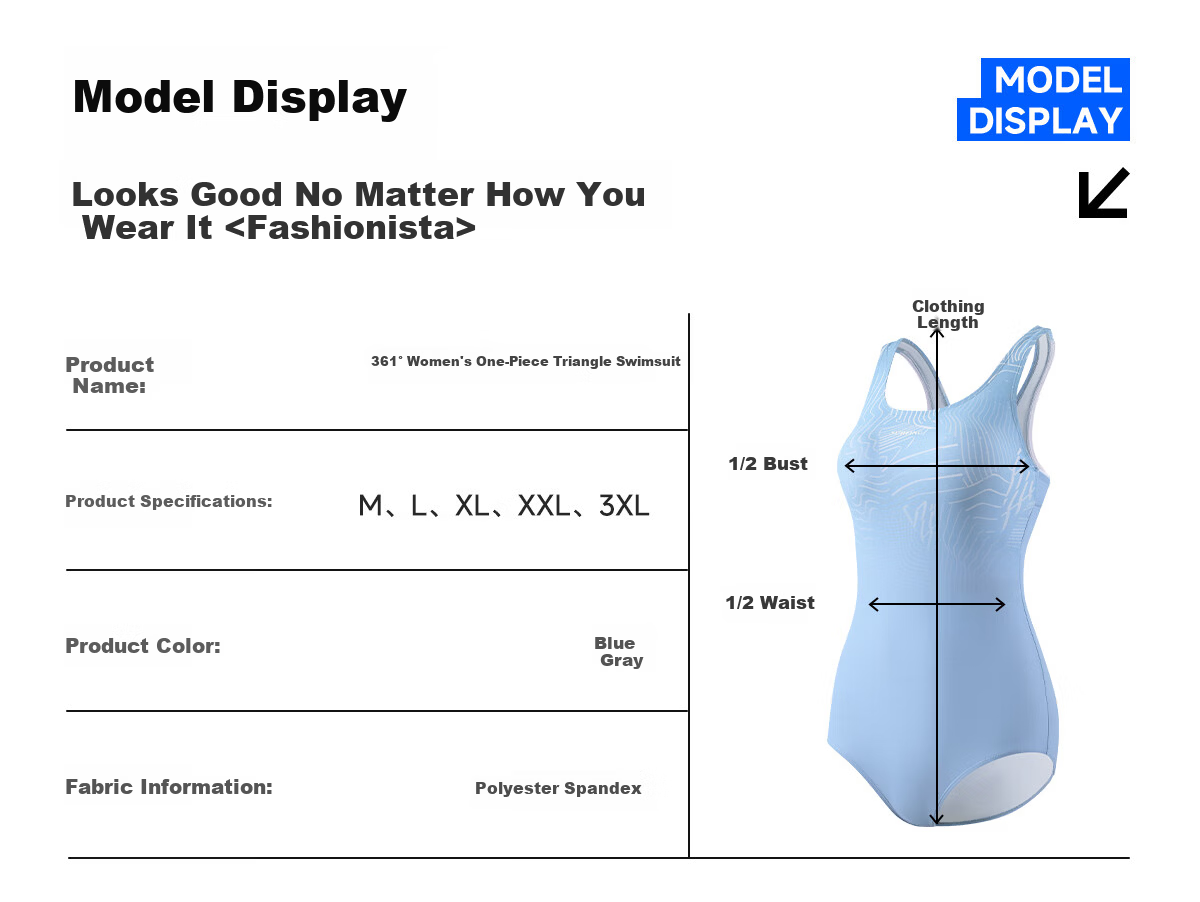 361° Women's One-Piece Triangle Swimsuit 2026 New Sports Racing Slimming Spa Swimwear 9