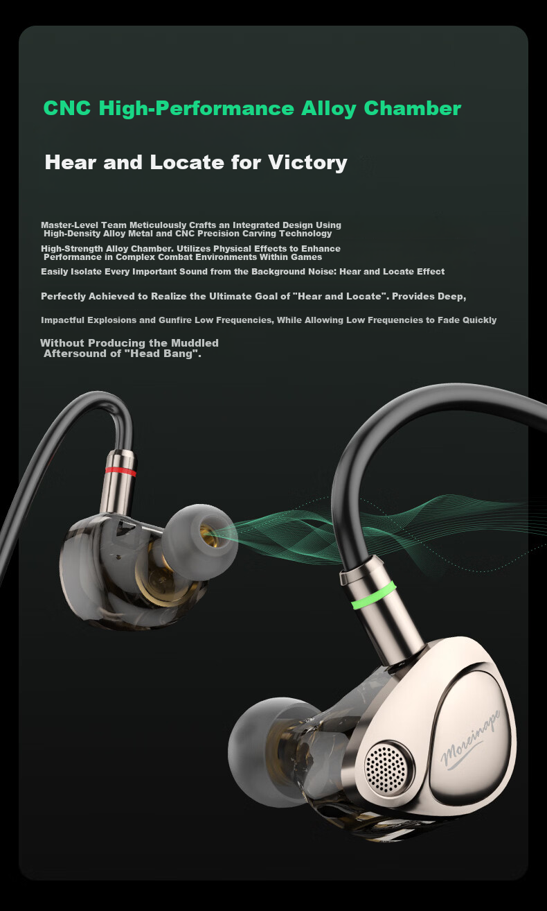 MICROKIA 2026 New In-Ear Gaming Earphones Wired Esports Headset Delta Champion Recommended FPS Positional Audio for PC 10