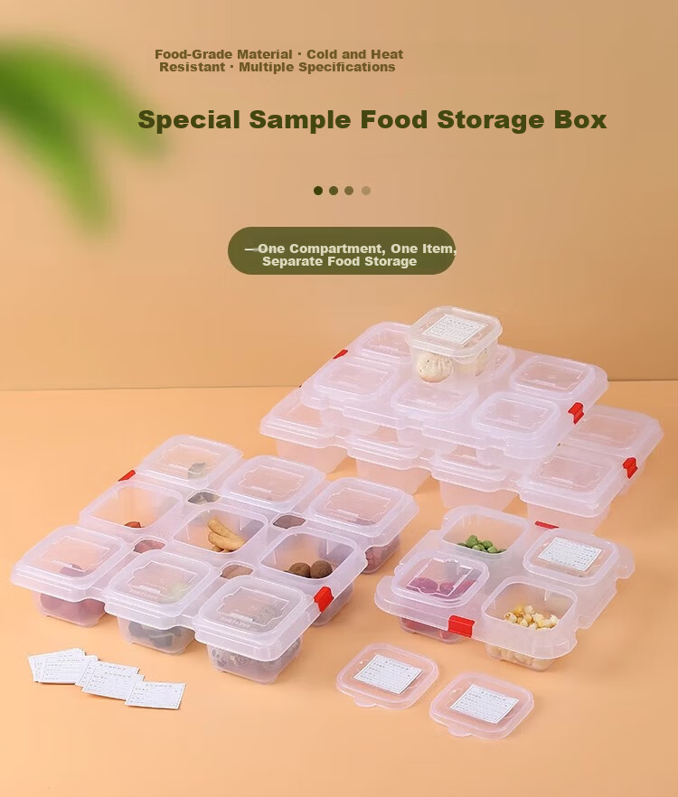 Danshi Zhiyuan Food Sampling Boxes Canteen Sample Containers Dish Sampling Fresh-Keeping Boxes 300ML 10 Pieces (Beijing Warehouse) 1