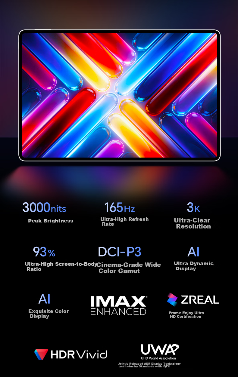 HONOR [Li Yunrui's Same Model Tablet] MagicPad3 Pro 12.3, Subsidized, 4.8mm Ultra-Thin OLED Tablet, 12GB+256GB, Moonlight White 10