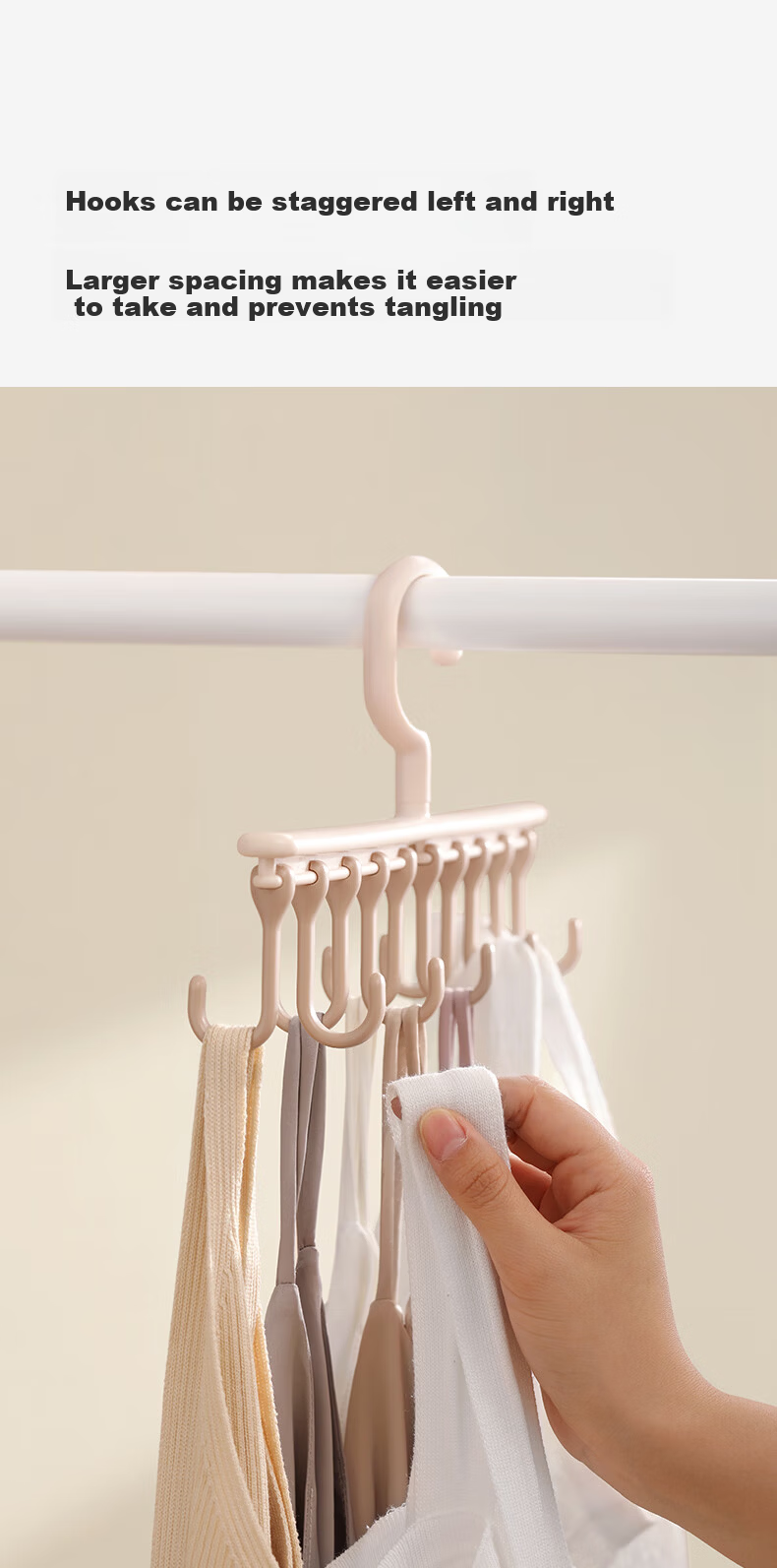 EACHY Household Multifunctional Clip Hook Dual-Use No-Trace Kitchen Bathroom Towel Underwear Drying Clips White*10 7