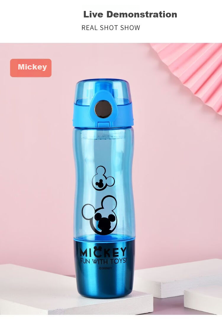 Disney Kids Water Bottle Summer Tea Infuser Portable Student Drinking Sports Bottle 570ml Mickey 10