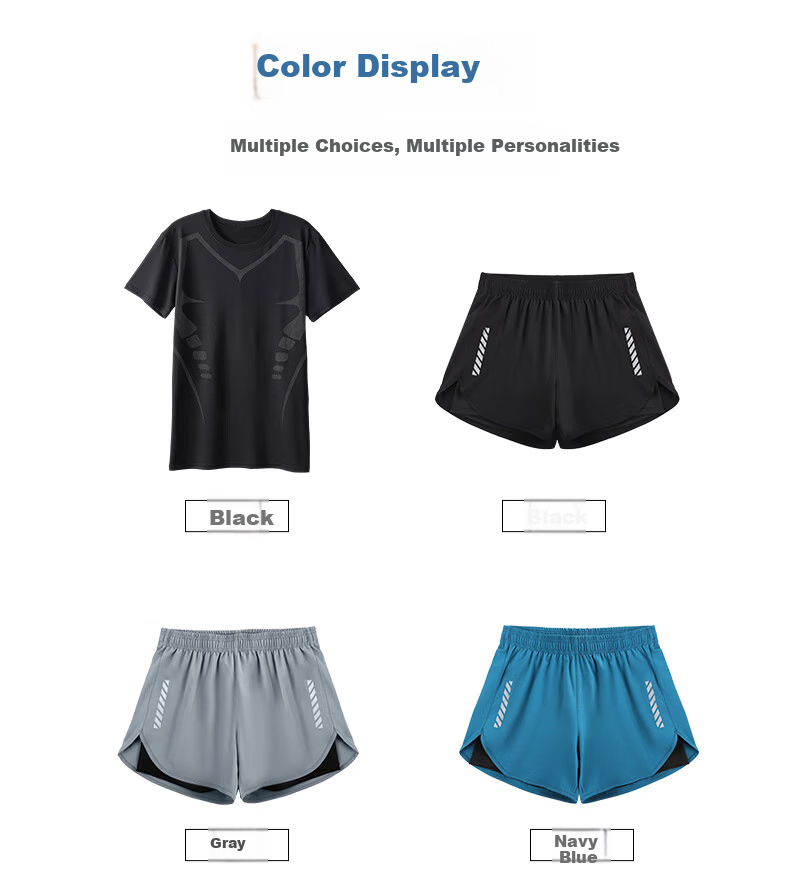 BURUITE Men's Swimwear Set Swim Trunks Anti-Embarrassment Boxer Briefs Summer Full-Body Top Hot Spring Gear 6